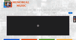 Desktop Screenshot of memorialmusic.com